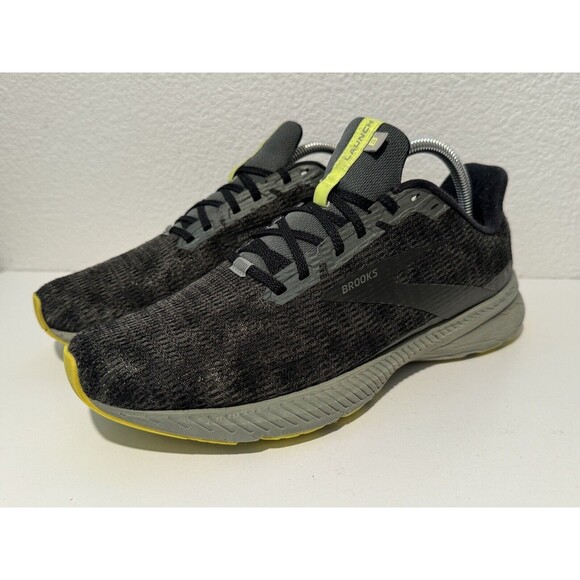 Brooks Mens Launch GTS 8 Running Shoes Sneakers 9.5 M Black Green main image 9